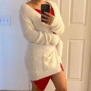 White Cardigan from Abercrombie and Fitch